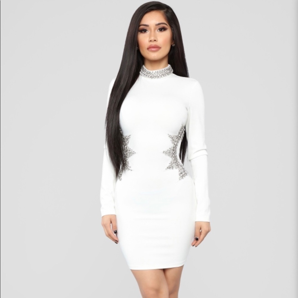 Fashion Nova Star Rhinestone Dress